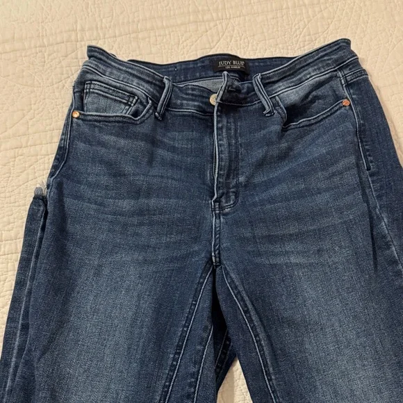 Judy Blue Dark Wash Straight Fit Jeans - Picture 2 of 6